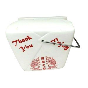 F.A.B Starpoint Take Out Funds Ceramic Chinese Food Container Design Piggy Bank